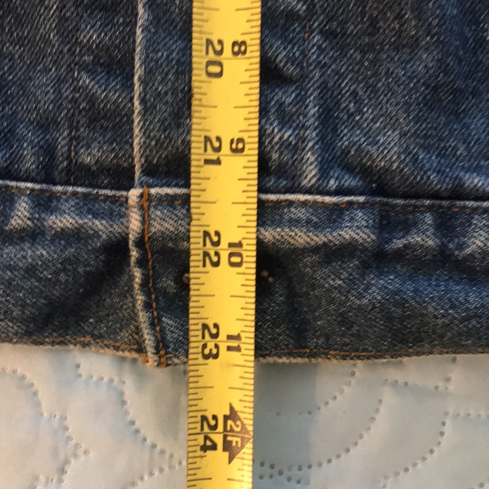 Vintage Levi Strauss Levi’s Blue Denim Trucker Jacket Coat Size M 40 R… - Picture 15 of 16